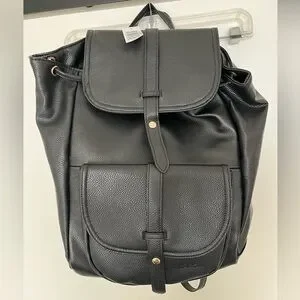 NWT Bella Russo Black Pebble Leather Backpack Bella Russo | Bags | Nwot Bella Russo Backpack | Poshmark main image 3